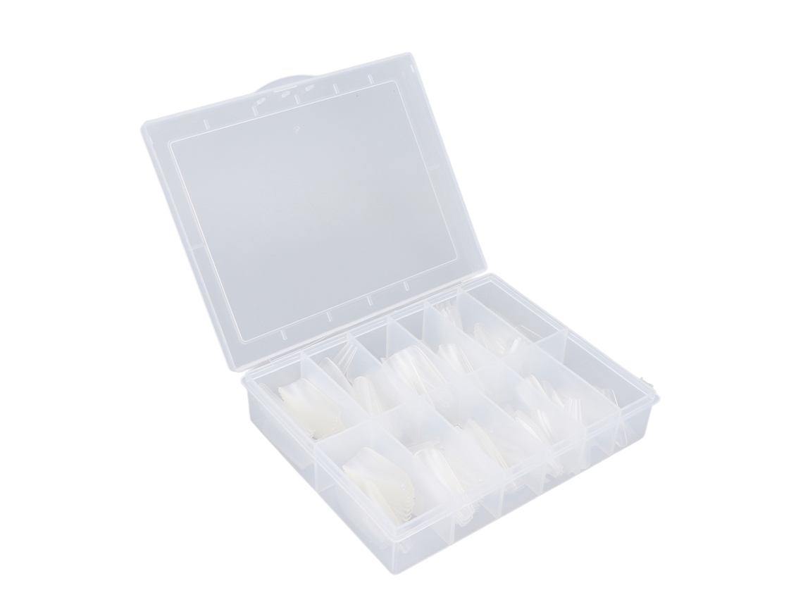 240pcs Ponteiras De Unha Falsa Mate Profissional Para Salão E Diy Casa Portátil Acessório De Unha Falsa