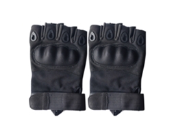 2pcs Luvas De Punho Duro Com Meio Dedo Resistente À Abrasão Respirável Para Hiking L 21‑22cm