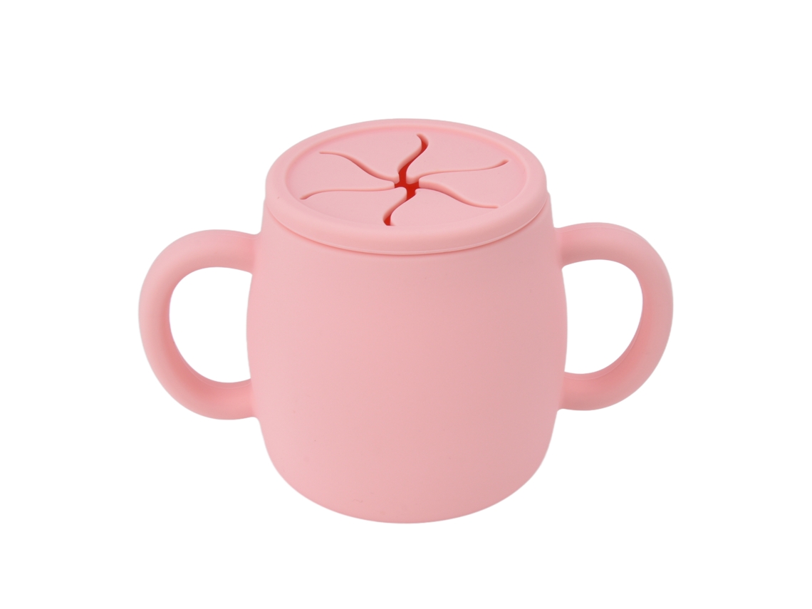 Caneca de Silicone para Bebê com Alças Duplas | S/MARCA