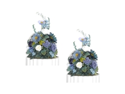 Laxiscreed Flores Artificiais Para Decoração De Casamentos - Conjunto De 2 Peças