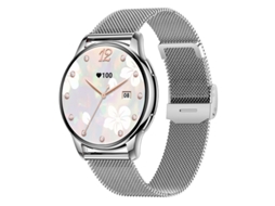 Smartwatch Feminino Bestvite 1,32" Com Chamadas, +100 Exercícios, Ritmo Cardíaco, Sono E Spo2 Prata