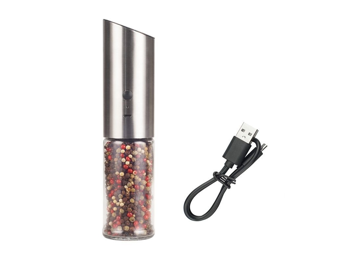 Set De Molinillos De Sal E Pimenta Recarregáveis Via Usb, Molinillos Elétricos Fáceis De Usar