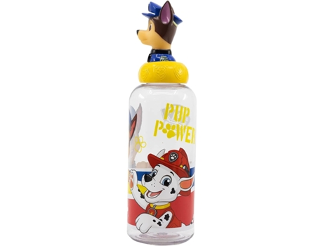 Garrafa Tampa 3D 560Ml Paw Patrol Pup Power
