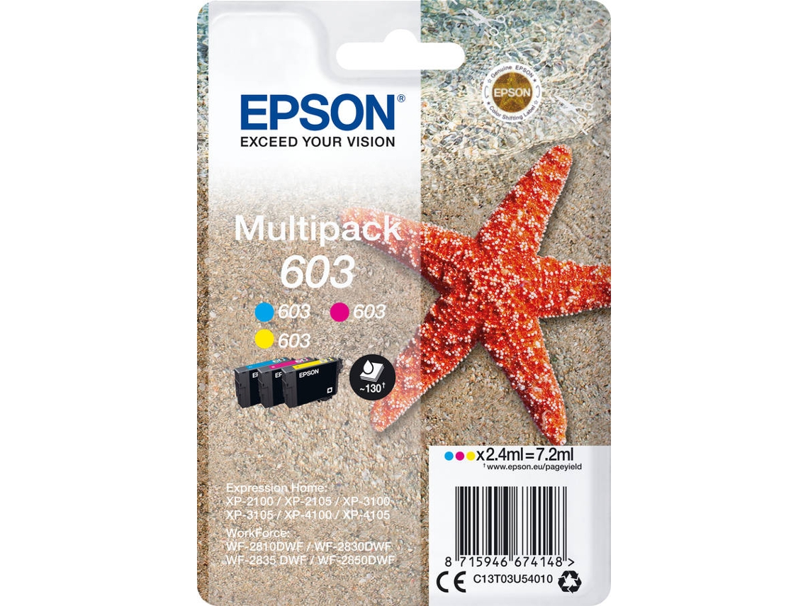 Pack Tinteiros EPSON 603 3 Cores
