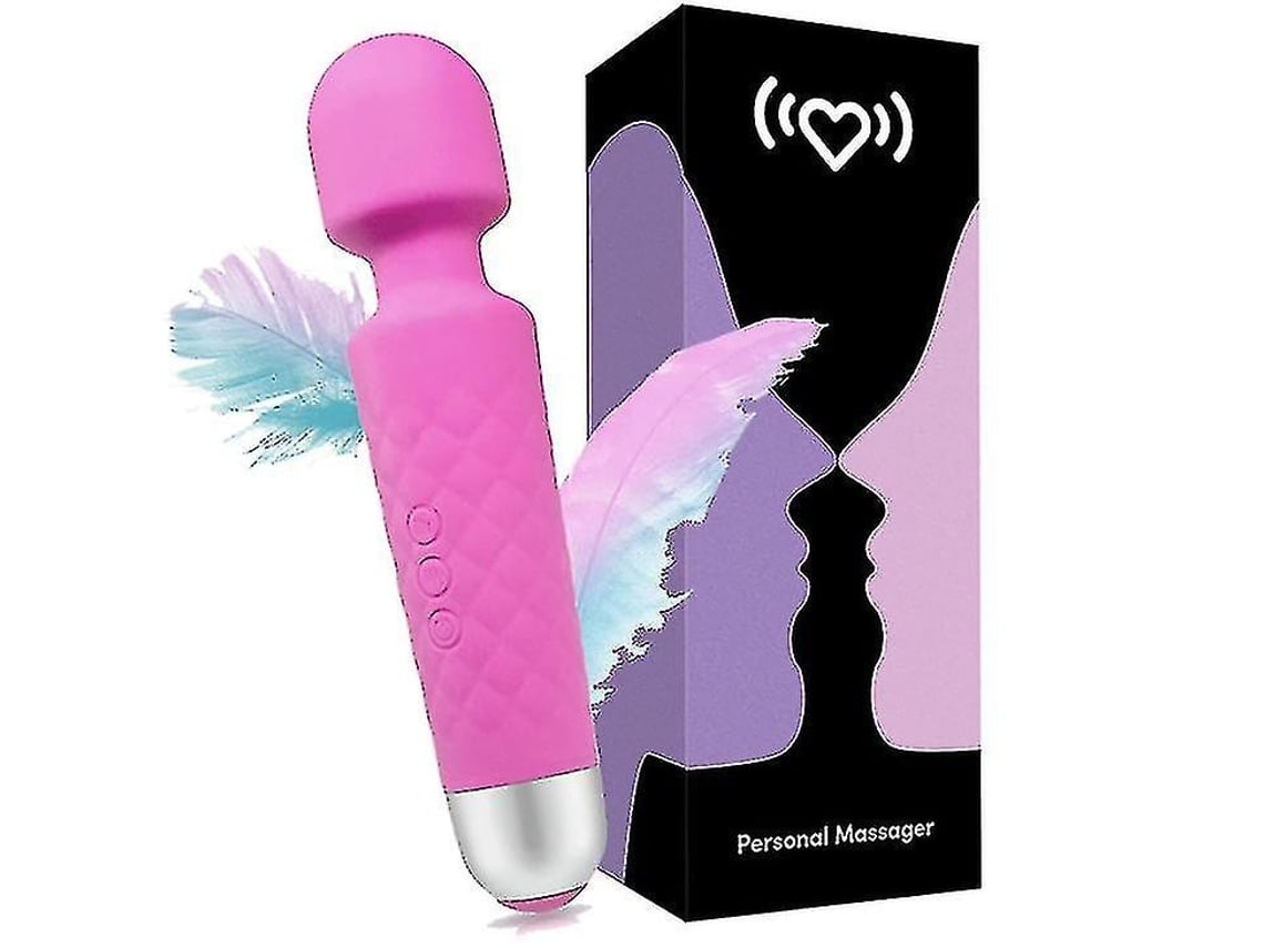 Vibrador Varinha De Massagem Yunzii Ccr0317zzh42 Varinha De Massagem Corporal Pessoal Recarregável Usb Rosa