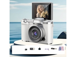 Câmara Digital Tela Articulada De 2,4 Polegadas Com Luz De Preenchimento (branco - Cartão De 32 Gb) Cuich