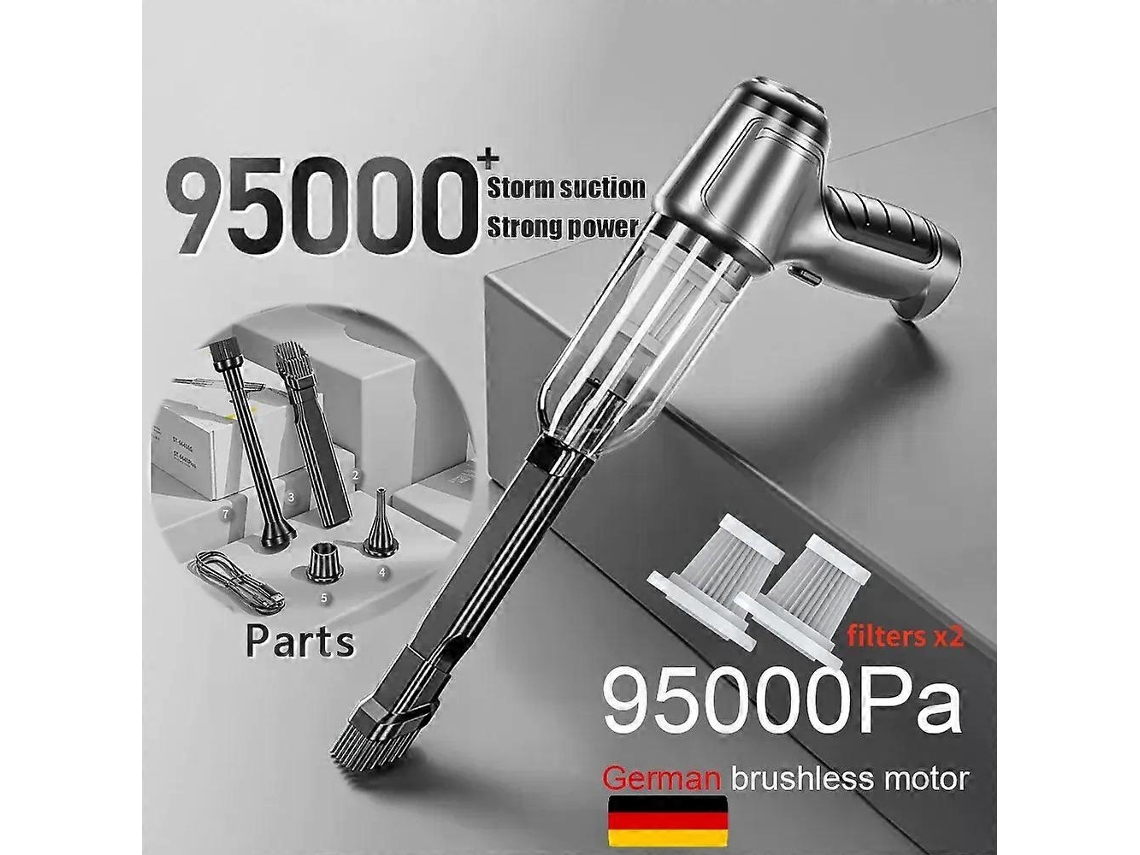 Aspirador De Pó Sem Fio Portátil Para Carro, 120 W, Soprador, Sem Fio, Para Uso Doméstico, Mini Aspirador De Pó Para Carro E Uso Aquaforge