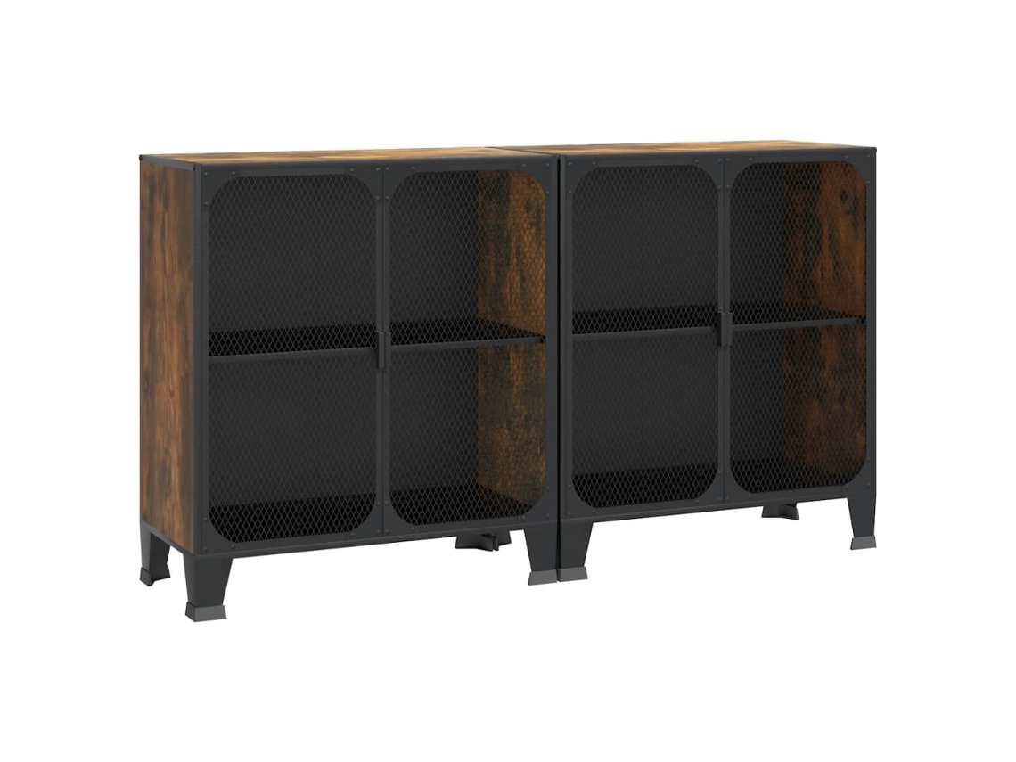 Storage Cabinet, Storage Cabinets Vidaxl Marrom Metal (n/a)