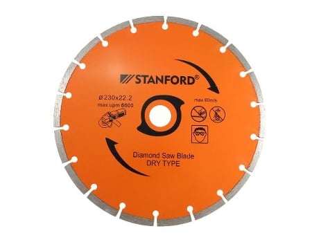 Disco acero diamantado 230x2.6 c/segmentado