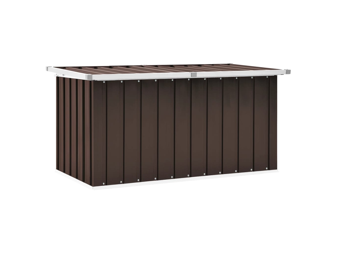 Caixa De Arrumação Para Jardim 129x67x65 Cm Castanho Lovely Home