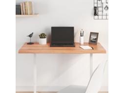Vidaxl Tampo De Mesa 100x40x(2-4) Cm Carvalho Tratado Castanho-claro
