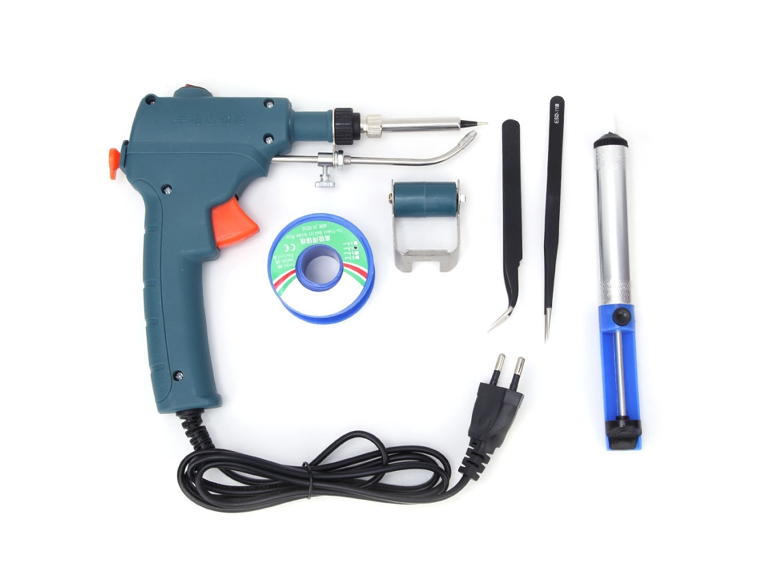 Pistola De Soldadura Manual De 80w Com Envio Automático De Estanho Para Reparações De Soldadura