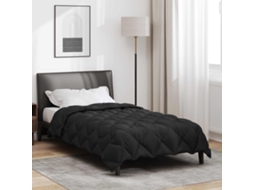 Vidaxl Edredom De Inverno 155 X 220 Cm 450 Gsm Preto