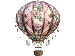 Balão de Ar Quente Solar em Acrílico Decoração de Parede para Pendurar na Janela Captador de Luz para Jardim, Varanda CHABERLU