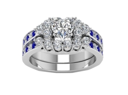 Anéis De Diamante Completo De Jóias Luxuosas Brilhantes Para Casamento Noivado E Promessas