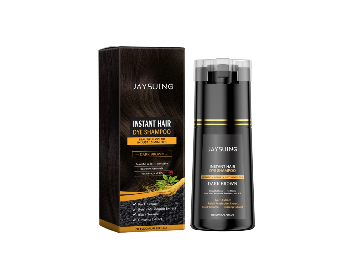 Shampoo Tintura Cabelo Castanho Instantâneo
