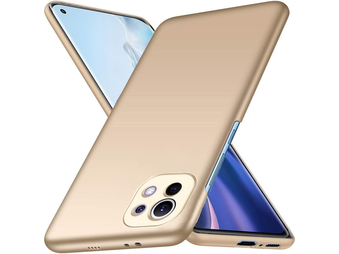 Capa Protetora para Xiaomi Xiaomi 11 HONGWE. Rígida Dourado
