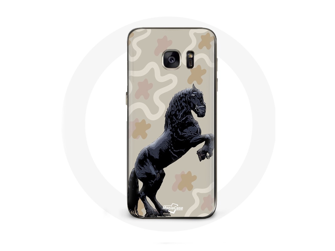 Capa para Samsung Galaxy S6 Frisão pretoRaça de cavalo