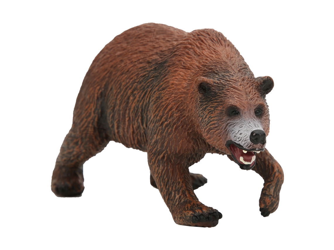 Modelo de Urso Marrom em Miniatura para Decoração de Mesa - Brinquedo Educativo