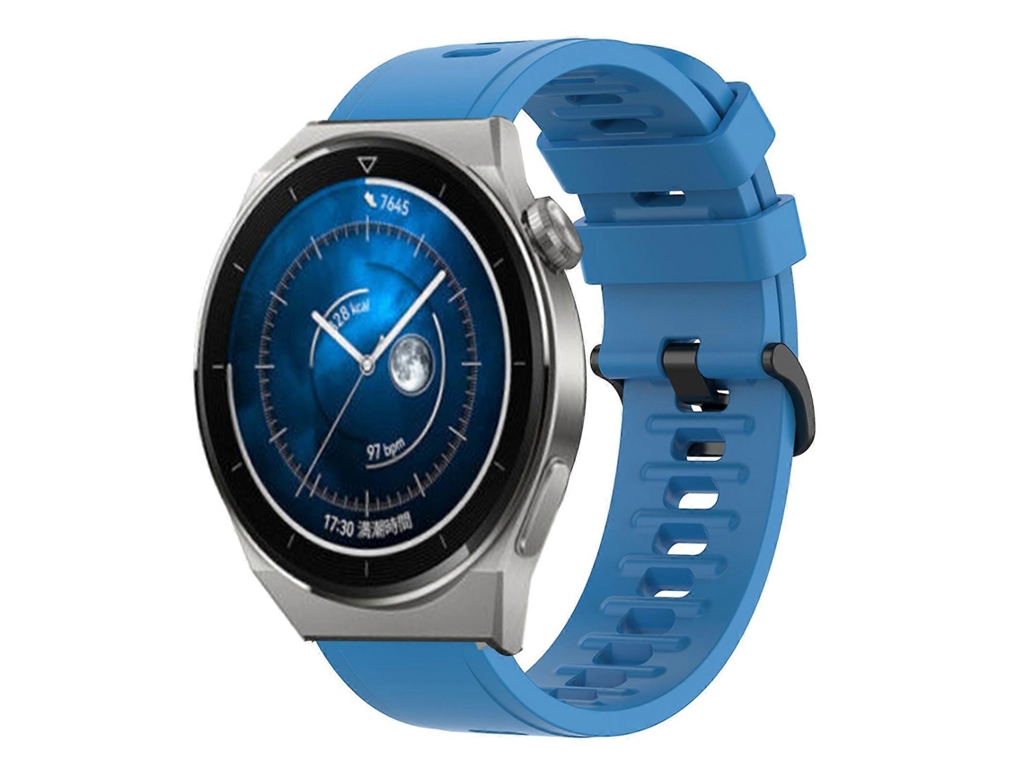 Pulseira De Silicone Macio De Cor Sólida Para Huawei Watch Gt3 Pro 46mm 22mm
