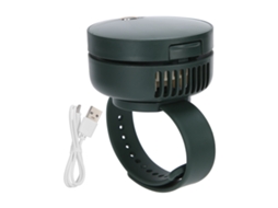 Usb Charging Wrist Fan 3 Gears Portable Handheld With Mirror Green