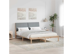 Vidaxl Estrutura Da Cama Com Cabeceira Castanho 150 X 200 Cm