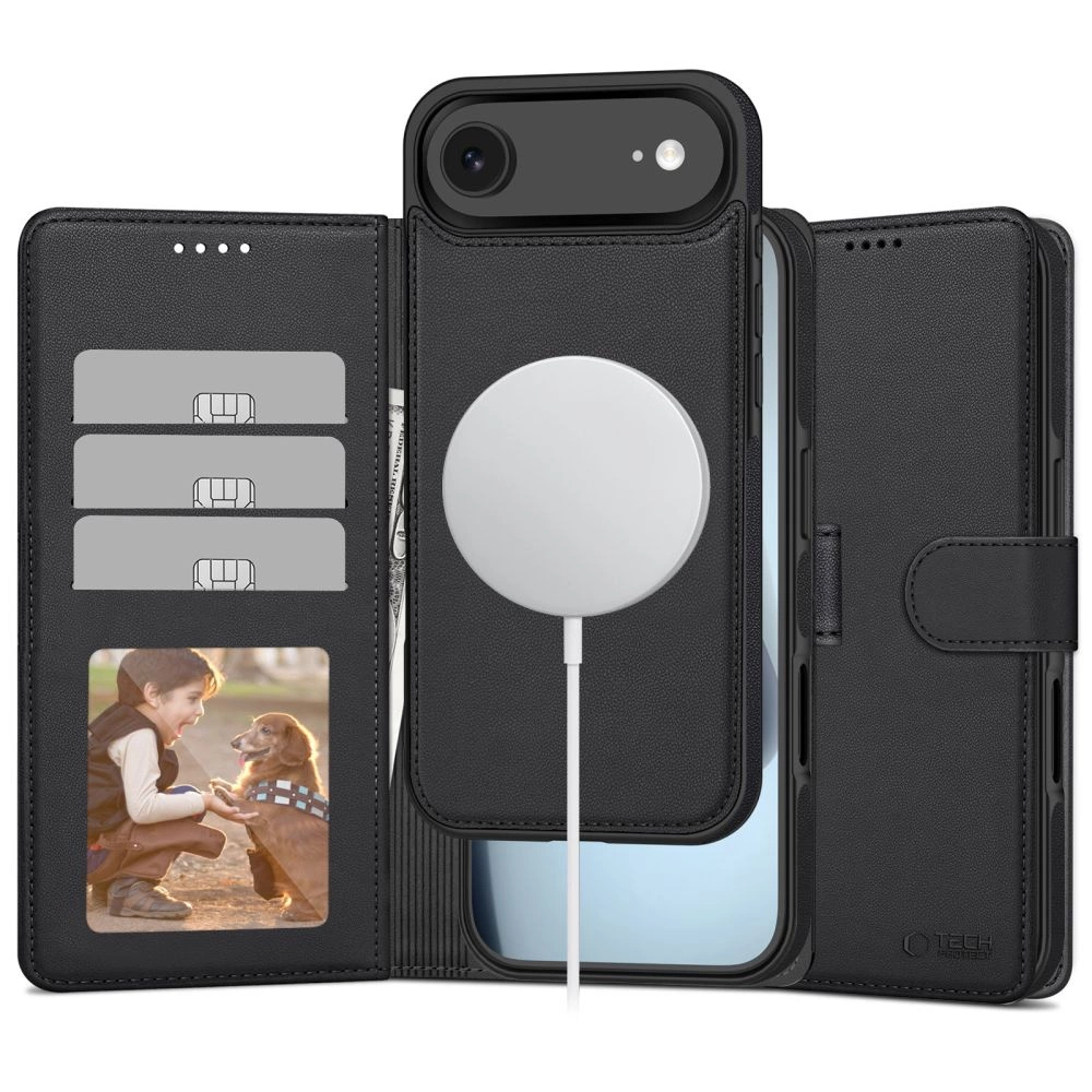 Capa Protetora Tech-protect Wallet Magsafe Para Iphone 17 Air Com Proteção Magnética.