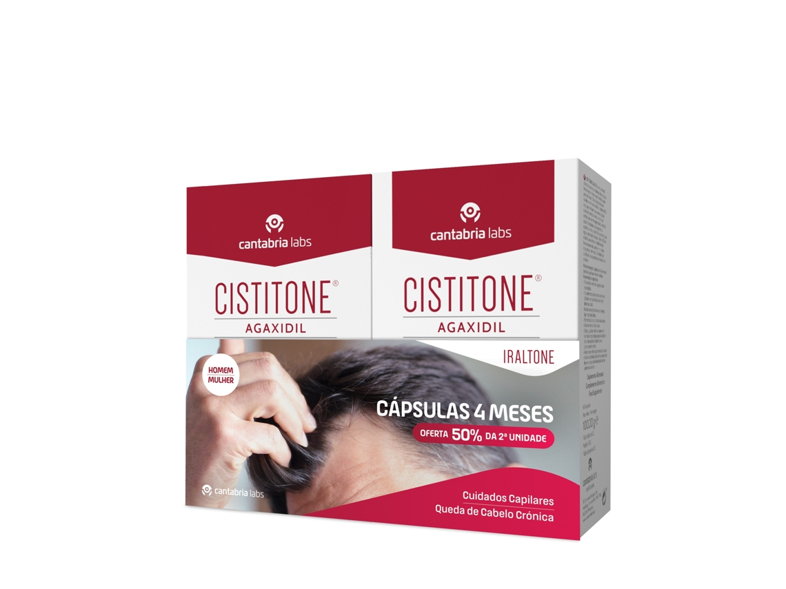 Cistitone Agaxidil Queda de Cabelo Crónica 2x60cápsulas PROMO PACK