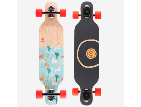 Maya Longboard Completo Com Chamas Para Crianças A Partir Dos 5 Anos Btfl