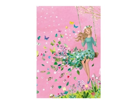 Caderno pautado A6 25fl Aquarupella Girl No Baloico 23315
