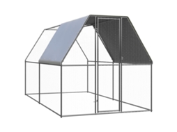Vidaxl Galinheiro De Exterior 2x4x2 M Aço Galvanizado