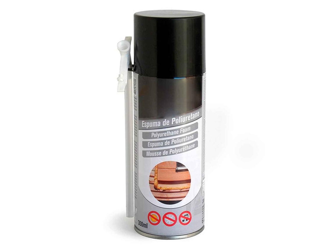 Spray Espuma De Poliuretano Lata 300 Ml Vasilha Para Enchimento, Selagem, Fixação Isolamento Térmico, Acústico E Elétrico, Modelo Aleatório Acan