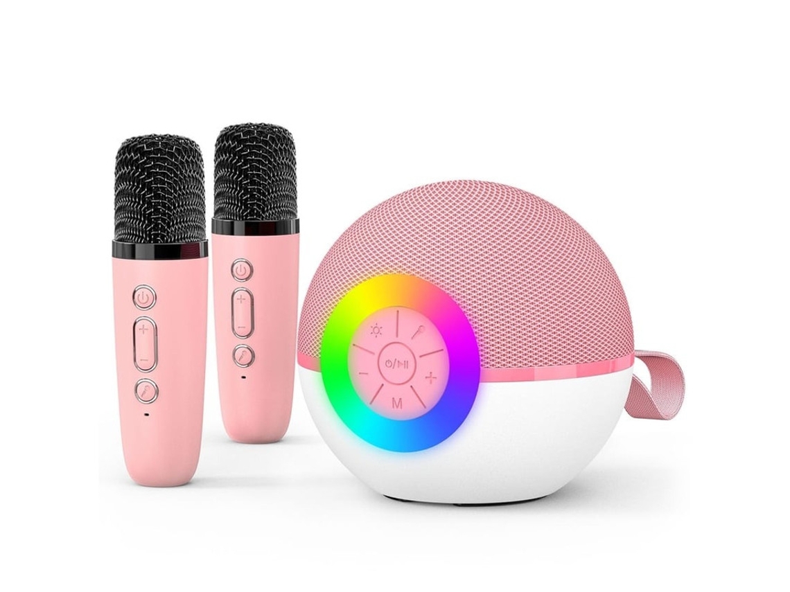 Mini Alto Falante De Máquina De Karaokê Para Crianças E Adultos Brinquedos Musicais Portáteis Com Microfone Bluetooth Com Luz Led Melhor P Yizhood