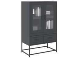 Vidaxl Móvel Alto 68x39x111,5 Cm Aço Antracite