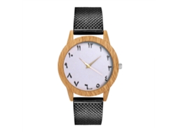 Reloj De Pulsera De Cuarzo Simple Unisex Con Correa De Silicona Negro Zhoulianfa