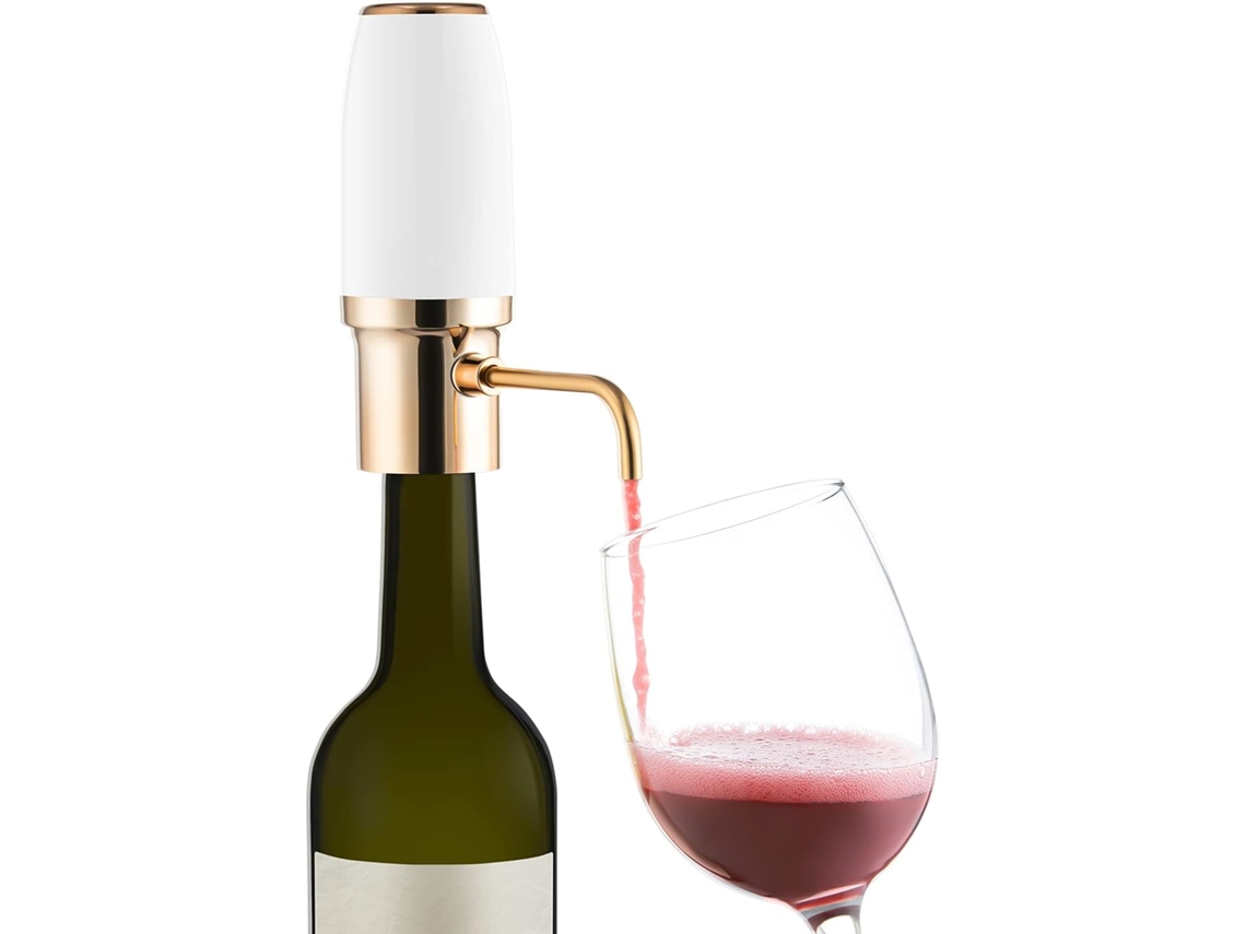 Aerador De Vinho Elétrico, Dispensador, Decantador Inteligente Elétrico, Recarregável Com Cabo Usb.