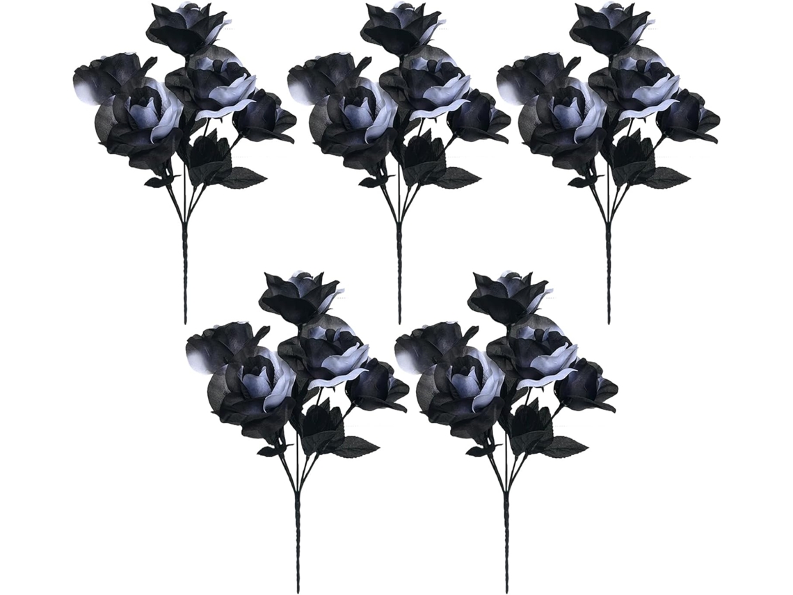 Flores Artificiais Em Preto E Branco