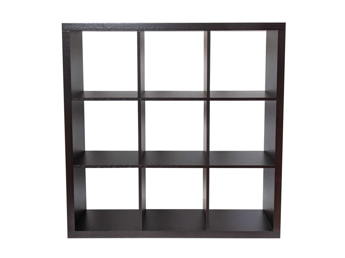 Estante 3x3 Cubos 111x39x111cm Preta KASA