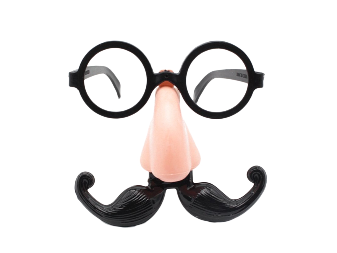 Primerox óculos de Palhaço Engraçado com Nariz e Barba Props de Disfarce Halloween