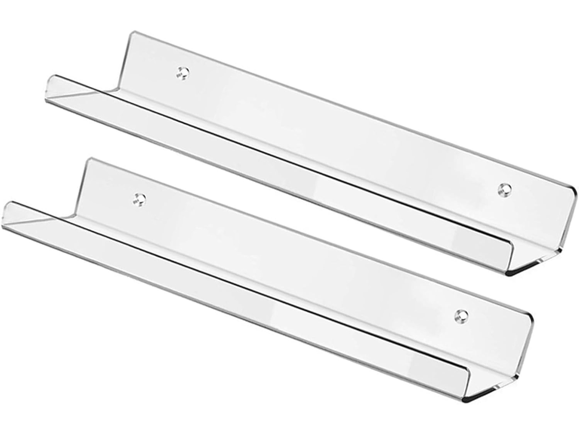 Conjunto De 2 Peças De Prateleiras De Parede Para Banheiro Com Design Moderno