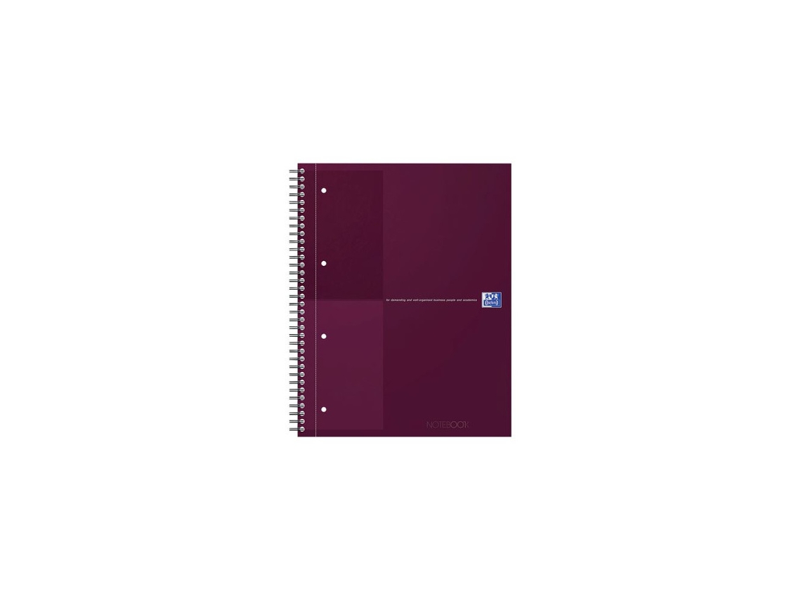 Caderno Oxford Int. A4+ com Linhas Vermelhas BRILVIBERA