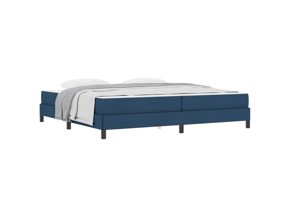 Cama Box com Colchão Azul 200 X 200 Cm Tecido MAISON EXCLUSIVE