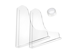 2pcs protetor transparente de ângulo de banheira acrílico contra salpicaduras de chuveiro S/MARCA