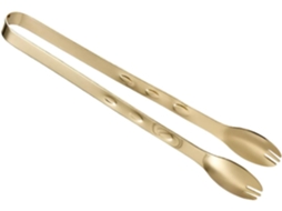 Pinças De Gelo Housoutil Gold Em Aço Inoxidável, Resistentes À Ferrugem, Com Design Antiderrapante, Ideais Para Fatias E