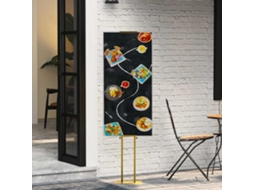 Vidaxl Displays De Feira 2 Pcs Ouro 30 X 23,5 X 210 Cm Aço