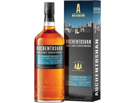 Single Malt Scotch Com étui 70cl Auchentoshan Three Wood