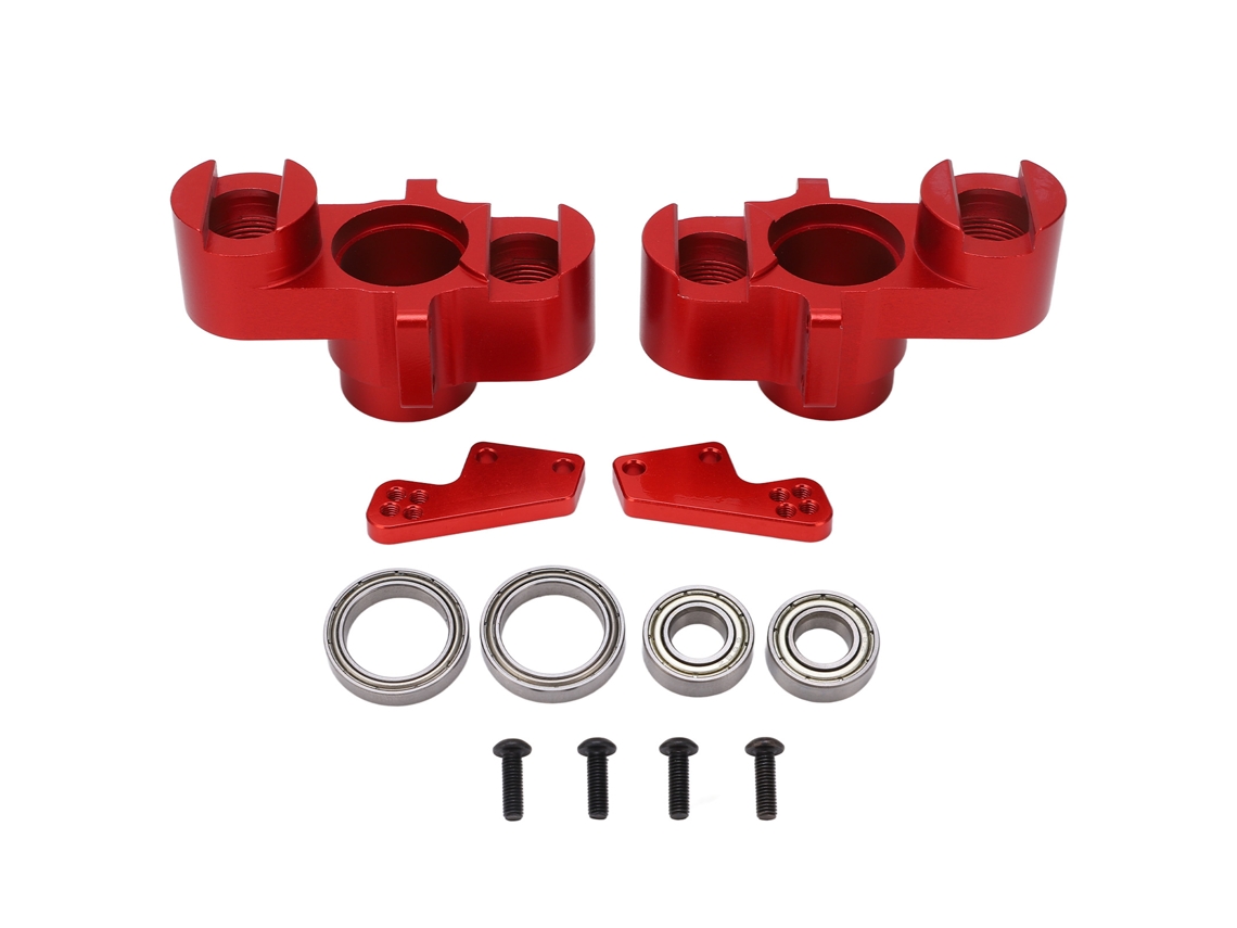 Copo De Direção De Alumínio Rc De Alta Resistência Para Carros Rc Arrma Série 1/7 1/8 Vermelho