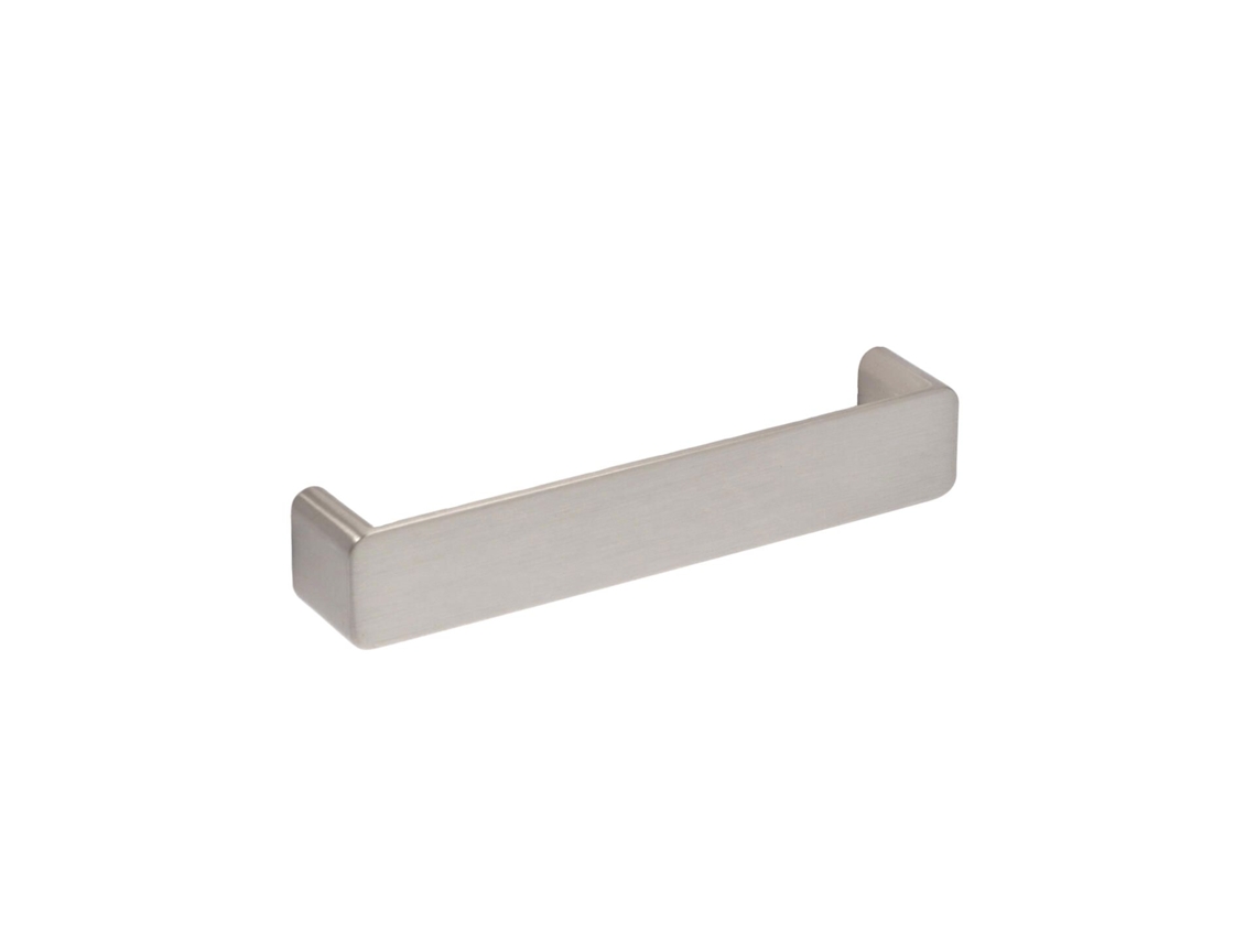 Puxador para Mobiliário Zamac Distância Central 128mm Níquel Acetinado Conjunto de 25 HARDWAREXCHANGE