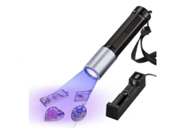 Luz Uv para Cura de Resina, Lanterna 365nm, Lâmpada À Prova D'água Led Rápida Recarregável Urina Animais Estimação GOKOCO