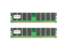 2 Unidades De Módulo De Memória Desktop Ddr De 1gb 226mhz Pc2100 Duas Faces 16 Grãos Componente Eletrônico